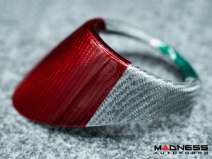 Alfa Romeo Giulia Interior Air Vent Cover Trim Kit - Carbon Fiber - Rear Set - Italian Theme - Feroce Carbon Alfa Romeo Giulia Interior Air Vent Cover Trim Kit - Carbon Fiber - Rear Set - Italian Theme - Feroce Carbon